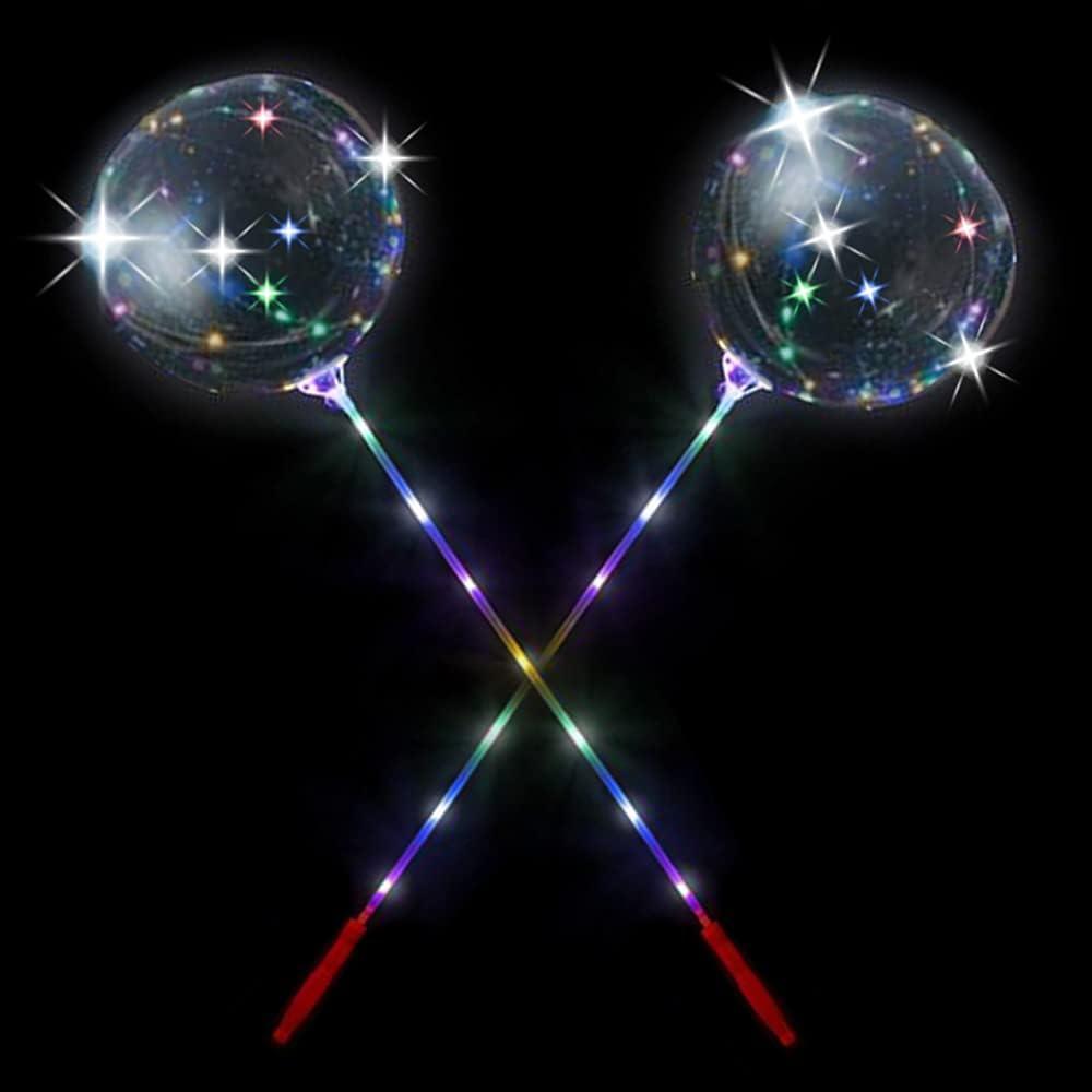 imageArtCreativity Light Up Bobo Balloons for Kids Set of 2 LED Wands for Kids with 3 LightUp Modes Exciting DIY Science Project for Boys and Girls Includes Batteries and Detailed Instructions