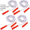 ArtCreativity 84 Inch Nylon Ropes for Kids – Pack of 12 – Durable Jump Ropes with Plastic Handles – Healthy Indoor and Outdoor Skipping Activity, Party Favors, Gifts for Boys and Girls