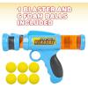 ArtCreativity Foam Ball Launcher with 6 Balls, Pump Action Shooting Toy Blaster for Kids, Outdoor Summer Fun, Fetch Toy for Dogs, Best Holiday or Birthday Gift for Boys and Girls(1 Pack)