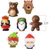 ArtCreativity Kids’ Christmas Figurines Pack of 12 Tiny Holiday Figures, Stocking Stuffers, Bath Toys, Themed Toys, Party Favors and Goodie Bag Fillers