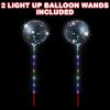 ArtCreativity Light Up Bobo Balloons for Kids, Set of 2, LED Wands for Kids with 3 Light-Up Modes, Exciting DIY Science Project for Boys and Girls, Includes Batteries and Detailed Instructions