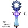 ArtCreativity Light Up Magic Star Wand, Set of 2, Cute Princess Wands with Flashing LED Effect & Magical Sounds, Batteries Included, Pretend Play Prop, Best Birthday Gift, Party Favor for Kids