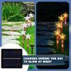 ArtCreativity Outdoor Christmas Solar Lights (Set of 5), Path Lights with 8 LED Modes & Candy Cane Design, Perfect for Solar Christmas Decorations, Pathway & Backyard