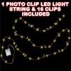 ArtCreativity Photo Clip LED Light String, 48 Inches Long, Decorative Fairy LED Lights for Kids and Adults, Enchanting Wedding, Party, and Bedroom Décor, for Hanging Photos, Artwork, and Memorabilia