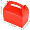 ArtCreativity Red Treat Boxes for Candy, Cookies and Party Favors – Pack of 12 Christmas Cookie Boxes, Cute Cardboard Boxes with Handles for Wedding Candy, Birthday Favors, Holiday Goodies