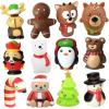 ArtCreativity Kids’ Christmas Figurines Pack of 12 Tiny Holiday Figures, Stocking Stuffers, Bath Toys, Themed Toys, Party Favors and Goodie Bag Fillers