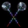 ArtCreativity Light Up Bobo Balloons for Kids, Set of 2, LED Wands for Kids with 3 Light-Up Modes, Exciting DIY Science Project for Boys and Girls, Includes Batteries and Detailed Instructions