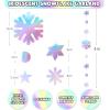 ArtCreativity Winter Wonderland Garland – 52 Feet Snow Garland – Hanging Snowflake Winter Decorations with 4 Strings Measuring 13 Feet Each – 5 Unique Snowflake Designs – Winter Onederland Party Decor