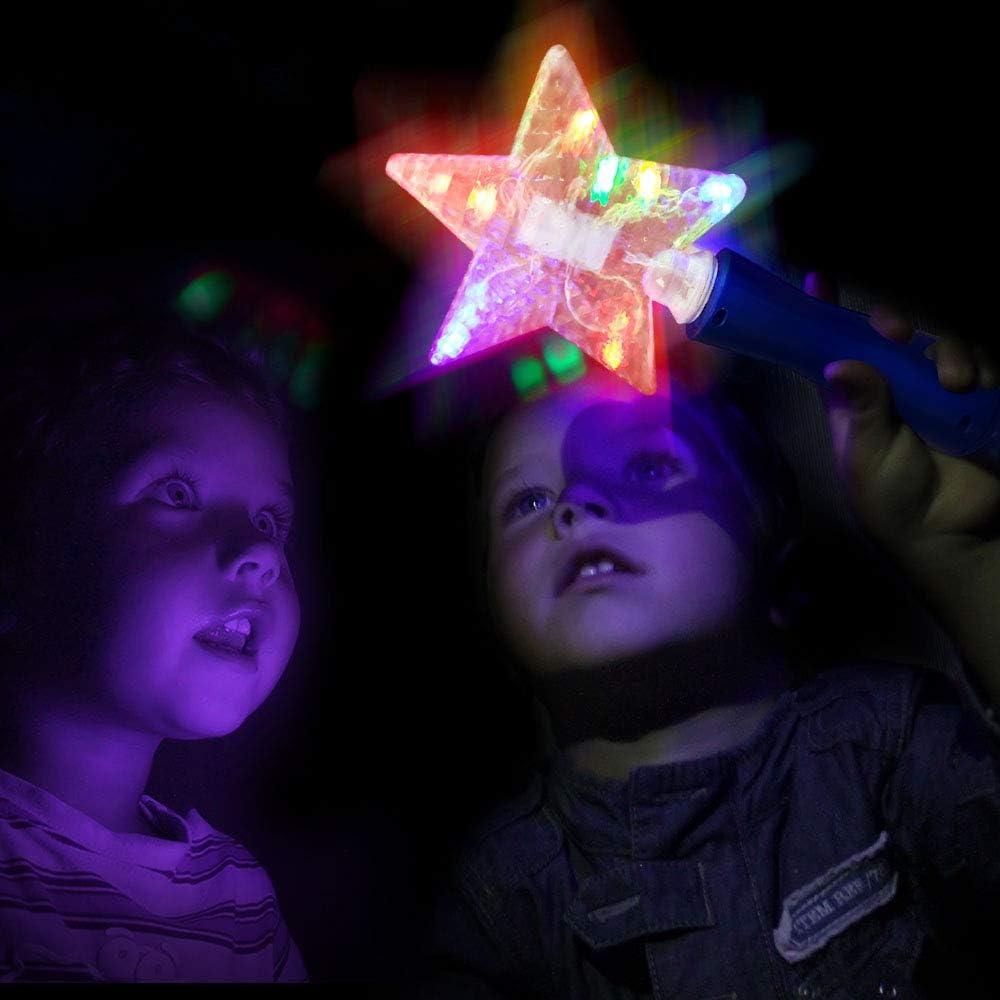 imageArtCreativity 10 Inch Light Up Star Magic Wand for Kids Magical Fairy Princess Costume Prop Toy for Girls MultiColor Flashing LEDs Batteries Included Blue
