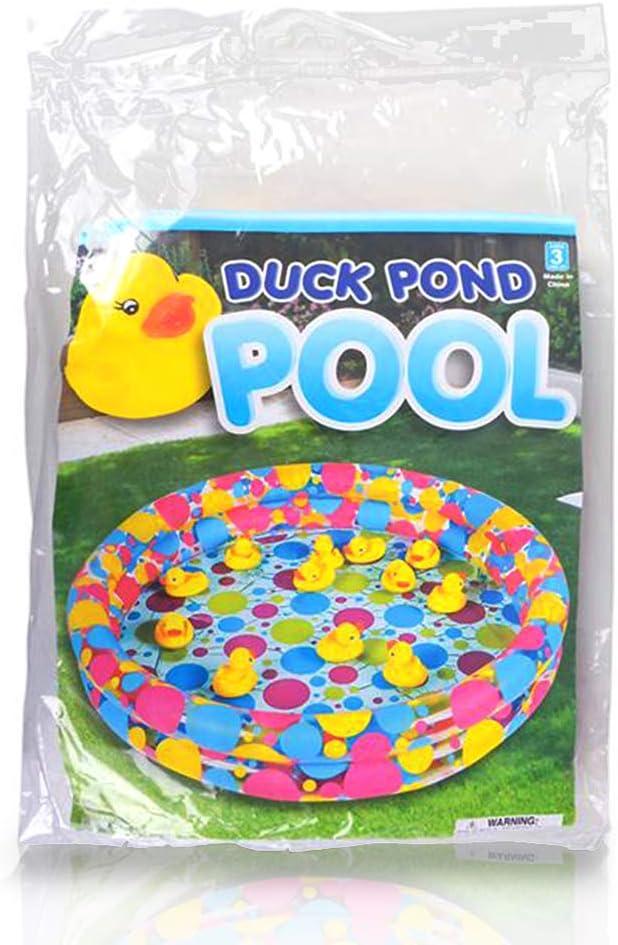 imageArtCreativity Duck Pond Carnival Game Pool 3ft Mini Inflatable Duck Pool for Kids Durable Kiddie Pool for Outdoor Water Fun Carnival Party Supplies Duck Matching Games Ducks Not Included