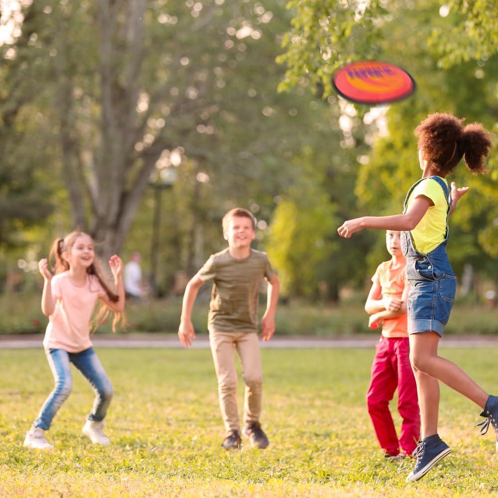 imageArtCreativity Folding Pocket Frisbee Set 12 Pack Foldable Frisbees for Kids and Adults Summer Vacation Essentials Summer Outdoor Toys for Kids Fun Birthday Party Favors for Boys and Girls