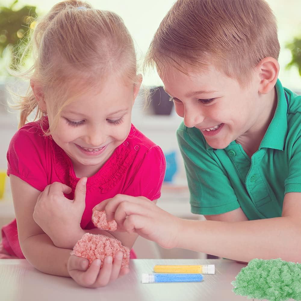 imageArtCreativity Growing Snow Crystal Test Tubes Set of 4 Science Kit for Kids Snow Experiment Set Educational STEM Toys for Boys and Girls Unique Birthday Party Favors for Children