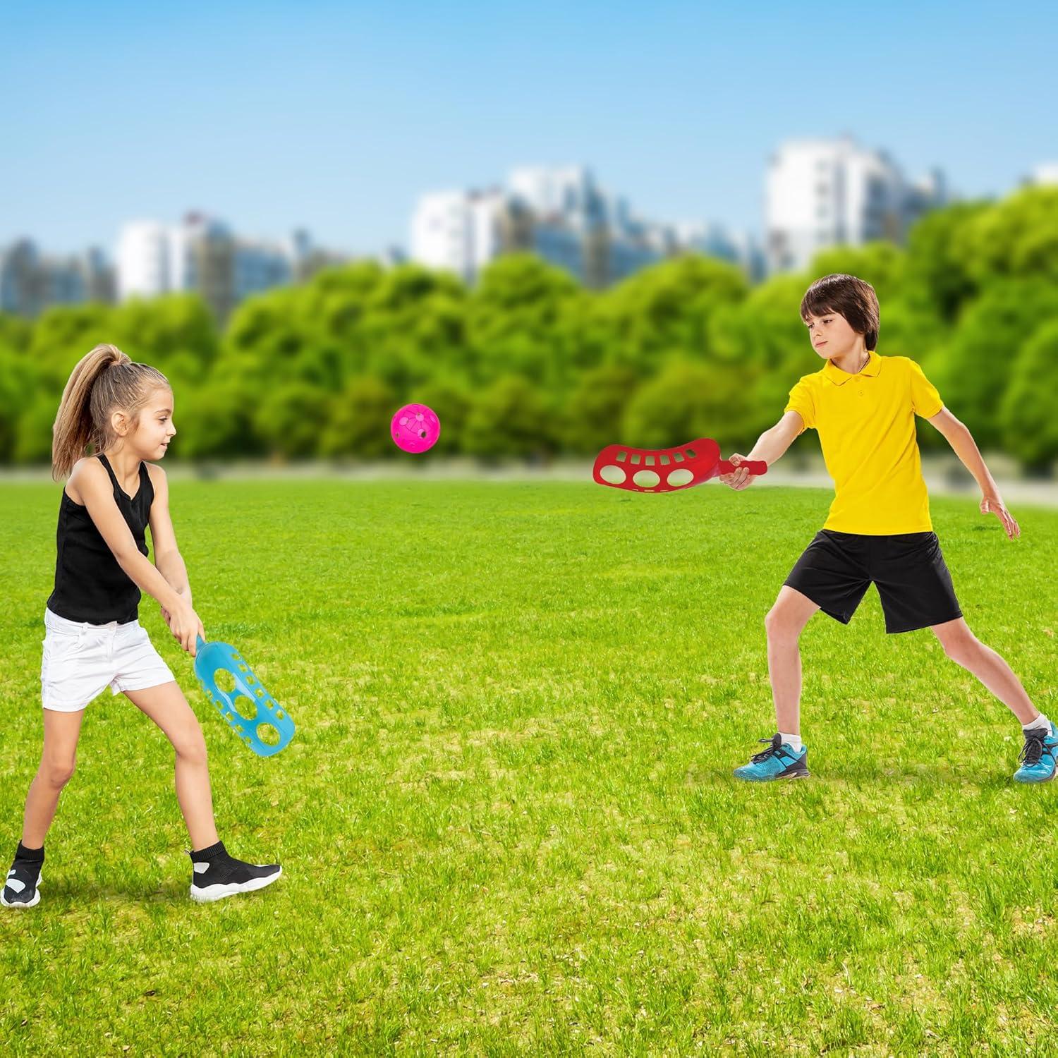 imageArtCreativity Plastic Replacement Balls for Scoop Game Set of 12 Lightweight Airflow Balls in 4 Bright Colors Durable Outdoor Play Accessories for Kids ampamp Adults Great for Backyard ampamp Beach FunBalls