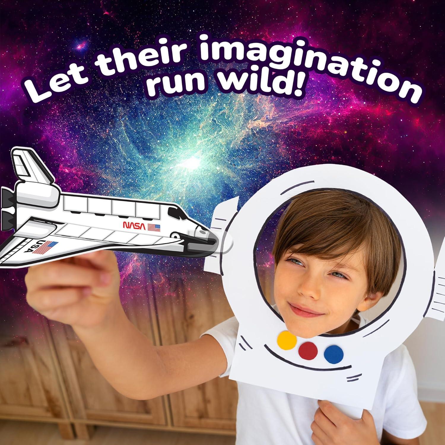 imageArtCreativity Space Shuttle Gliders Set of 24 Flying Toys for Boys ampamp Girls Made of Foam Material Outdoor Toys for Children Outer Space Party Favors for Kids Great for Indoor ampamp Outdoor Play