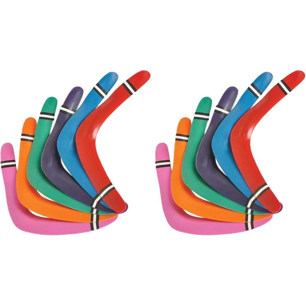 imageArtCreativity Boomerangs Set of 2 Classic Returning Boomerangs in a Bright Assortment of Colors Fun Outdoor Toys for Camping Backyard Picnic Best Gift Idea for Boys and GirlsSmall Pack of 2