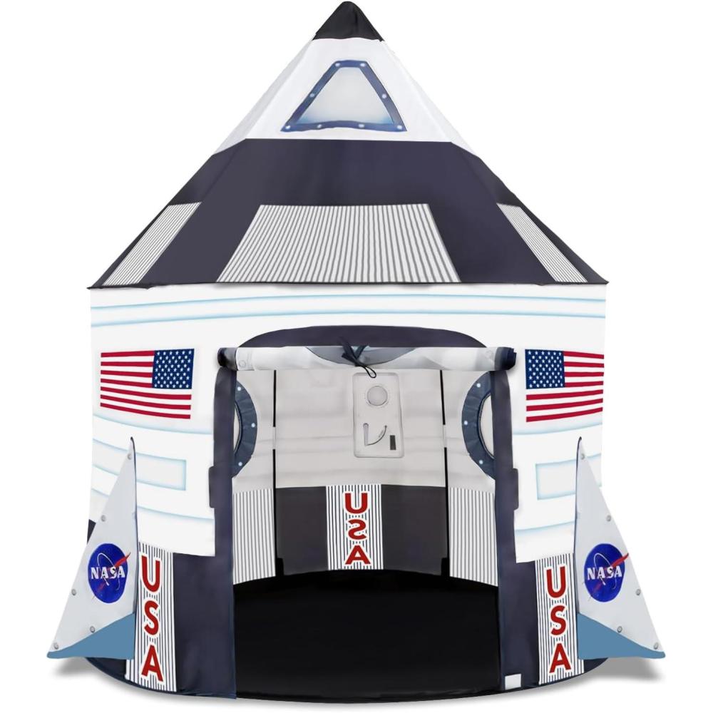 imageArtCreativity Kids Tent Indoor Pop up Play Tent for Kids Outer Space Party Decorations ampamp Space Toys for Ages 412 Indoor ampamp Outdoor Playhouse Spaceship Playhouse for Birthday Party Decoration
