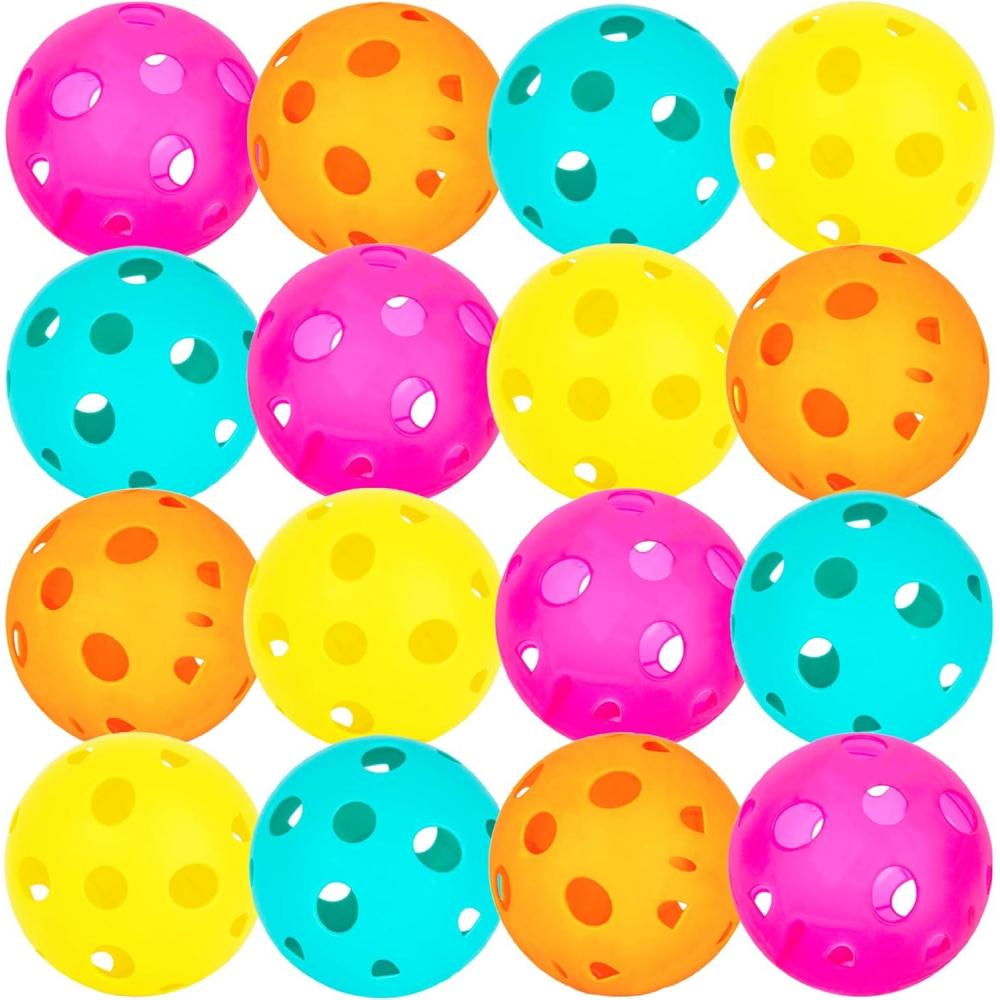 imageArtCreativity Plastic Replacement Balls for Scoop Game Set of 12 Lightweight Airflow Balls in 4 Bright Colors Durable Outdoor Play Accessories for Kids ampamp Adults Great for Backyard ampamp Beach FunBalls