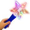 ArtCreativity 10 Inch Light Up Star Magic Wand for Kids – Magical Fairy Princess Costume Prop, Toy for Girls – Multi-Color Flashing LEDs – Batteries Included – Blue