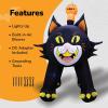 ArtCreativity 6 FT Inflatable Black Cat Halloween Decor with Lights – Large Halloween Inflatable Outdoor Decoration – Automatic Blower for Easy Inflation – Halloween Yard Decorations