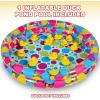 ArtCreativity Duck Pond Carnival Game Pool – 3ft Mini Inflatable Duck Pool for Kids, Durable Kiddie Pool for Outdoor Water Fun, Carnival Party Supplies, Duck Matching Games (Ducks Not Included)