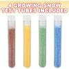 ArtCreativity Growing Snow Crystal Test Tubes, Set of 4, Science Kit for Kids, Snow Experiment Set, Educational STEM Toys for Boys and Girls, Unique Birthday Party Favors for Children