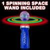 ArtCreativity Light Up Spinning Space Wand – 8 Inch Spinning Light Up Toy for Kids with LED Effects, Batteries Included, Fun Gift for Boys & Girls, Birthday Party Favor, Carnival Prize, Blue
