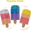 ArtCreativity Popsicle Chalk – Set of 3 – Popsicle Shaped Sidewalk Chalks – Washable Chalk for Kids Outdoor Painting Activities – Non-Toxic Colorful Chalkboard Chalk – Classroom Prize Art Supply Set