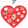 ArtCreativity Valentines Day Heart Stencil Set for Kids, Set of 12, Colorful Drawing Template Kit, Fun Arts and Crafts Supplies, Valentines Day Gifts For Kids, Learning Tool for Children