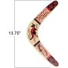 ArtCreativity Wooden Boomerang, Set of 2, Classic Returning Boomerang for Kids with Colorful Artwork, Boomerangs for Adults Fun Outdoor Toys for Camping, Backyard, Picnic – Colors May Vary