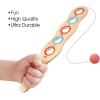 ArtCreativity Wooden Flip Paddle Game, Set of 2, Wood Paddle Toy with Red Ball on String, Outdoor Toys for Boys and Girls, Beach and Backyard Games for Kids and Adults, Great Gift Idea