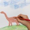 Karty Large Dinosaur Stencils for Kids Extra Thick Includes 20 Large Dinosaur Shapes with Pictures and Fun Facts About Each Dinosaur – Durable Animal Stencils, Great for Arts & Crafts