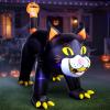 ArtCreativity 6 FT Inflatable Black Cat Halloween Decor with Lights – Large Halloween Inflatable Outdoor Decoration – Automatic Blower for Easy Inflation – Halloween Yard Decorations