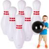 ArtCreativity Giant Inflatable Bowling – Set of 6 Pins – Fun Indoor or Outdoor Games for Kids & Adults – Backyard Christmas, Carnival, Birthday Party Activities for Family – Kids Motor Skills Toy Set