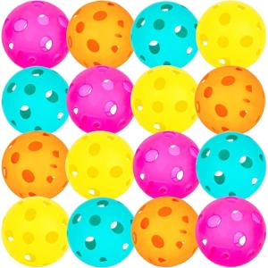 ArtCreativity Plastic Replacement Balls for Scoop Game – Set of 12 Lightweight Airflow Balls in 4 Bright Colors – Durable Outdoor Play Accessories for Kids & Adults – Great for Backyard & Beach Fun(Balls)