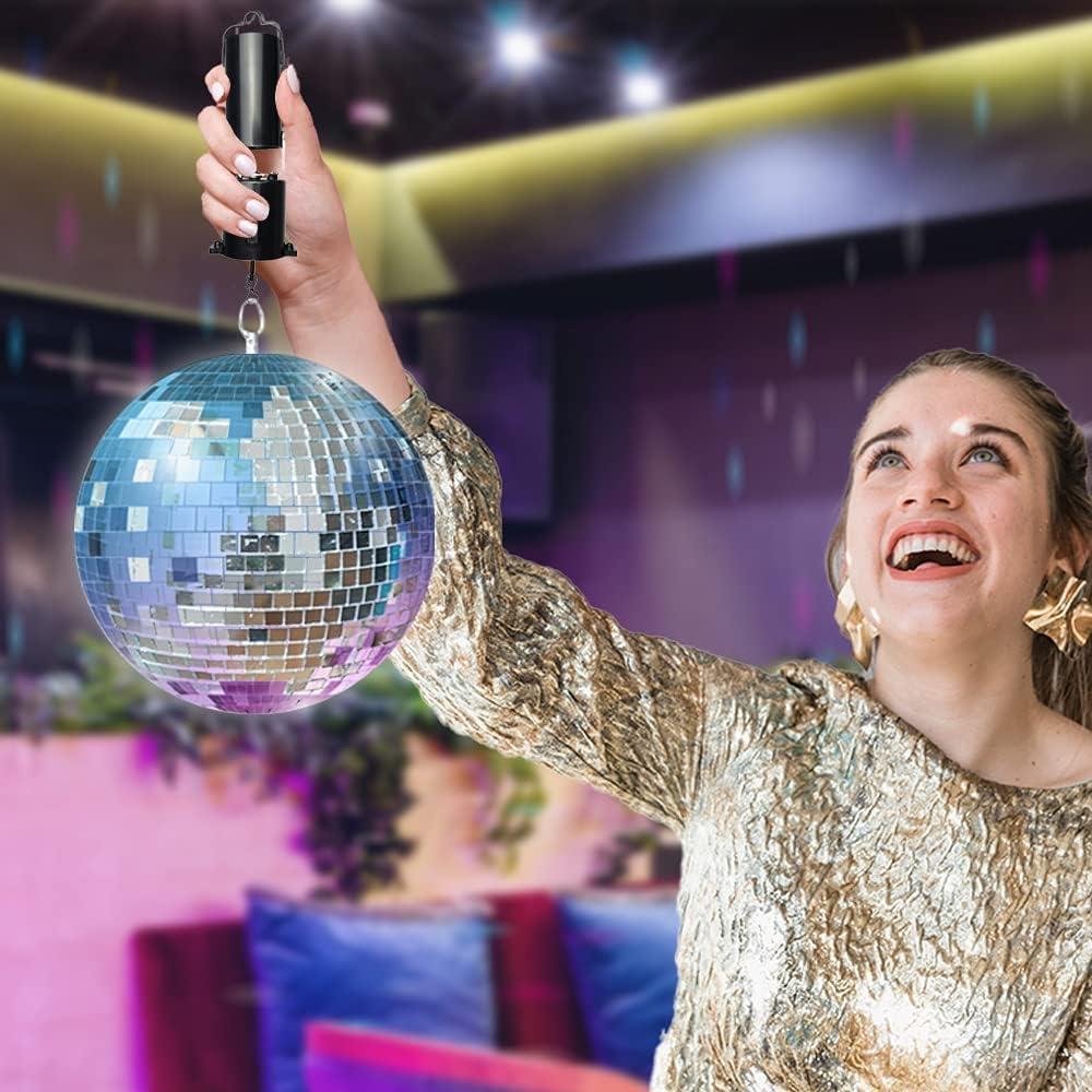 imageArtCreativity Disco Ball Motor with Switch Battery Powered Spinning Mirror Ball Motor For Hanging Disco Balls Easy to Hang Spins Smoothly Great for Parties ampamp Events Mirror Ball Not Included