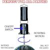 ArtCreativity Disco Ball Motor with Switch, Battery Powered Spinning Mirror Ball Motor For Hanging Disco Balls, Easy to Hang, Spins Smoothly, Great for Parties & Events, (Mirror Ball Not Included)