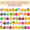 ArtCreativity Jeep Ducks – 50 Rubber Ducks for Jeep Ducking, Fun Rubber Duckies in Bulk for Jeeps, Bathtub Toys, Carnival Prizes & Birthday Party Favors for Kids, 17 Unique Designs(50 Pack)