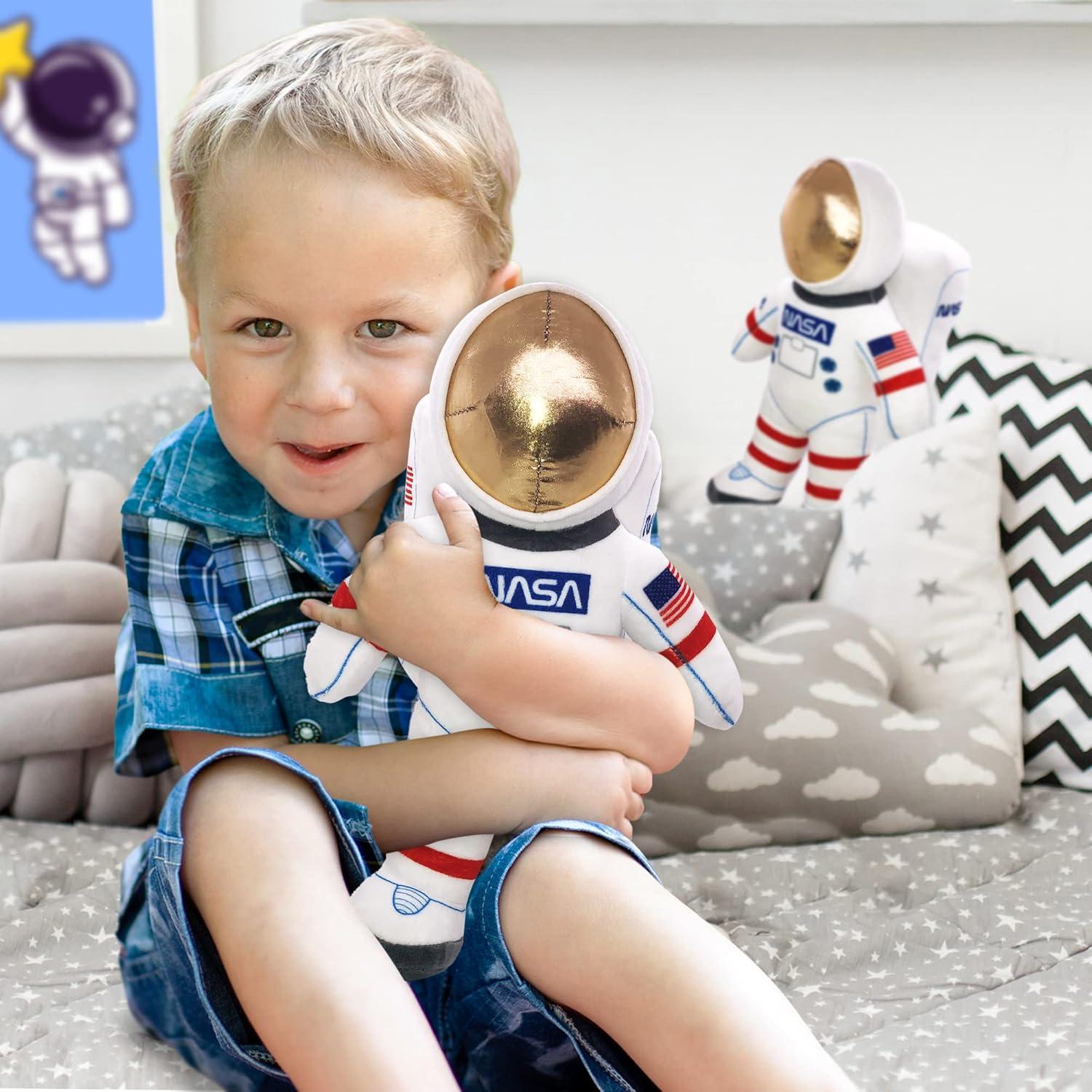 imageArtCreativity 12quot Plush Toy Astronaut Figurine Realistic Astronaut with NASA ampamp USA Flag Arm Patches Space Decor Astronauts for Kids 35 Toddler Baby Toys Great Birthday GiftAstronaut Plush