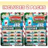 ArtCreativity Magic Growing Christmas Capsules, 2 Packs with 12 Expanding Capsules Each, Grow in Water, Cute Color Variety, Kids’ Christmas Party Favors, Contest Prize or Gift Idea