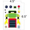 ArtCreativity Make Your Own Robot Character Sticker Assortment, Set of 24 Sheets, Unique Arts ‘n Crafts Activity Supplies Kit for Kids, Sticker Prize, Fun Birthday Party Favor, Goodie Bag Filler