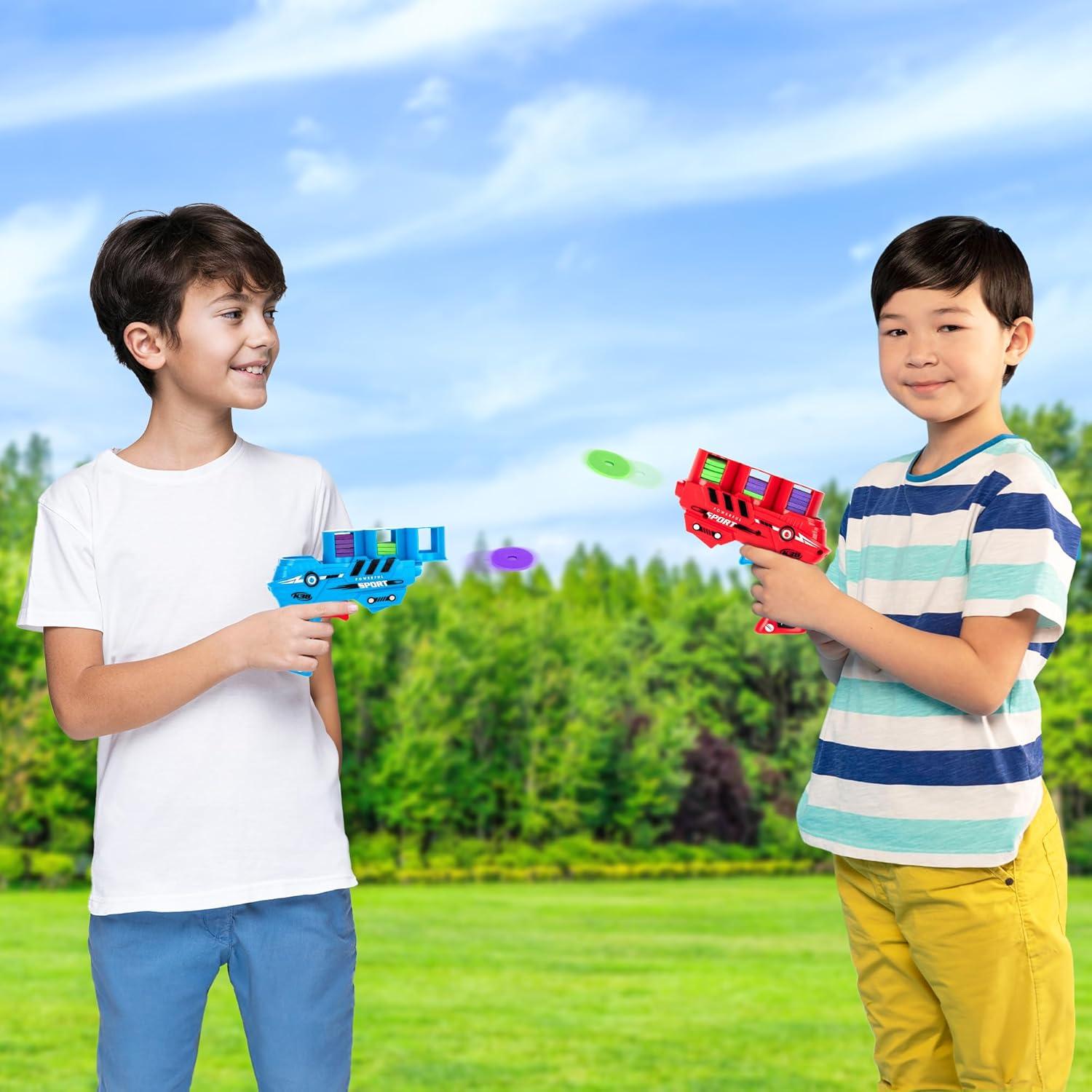 imageArtCreativity 2 Pack Foam Disc Shooter Disc Guns with 36 Flying Discs Fun Toy Gun Foam Blasters for Kids Outdoor Games Summer Activities and Party Favors for Ages 812