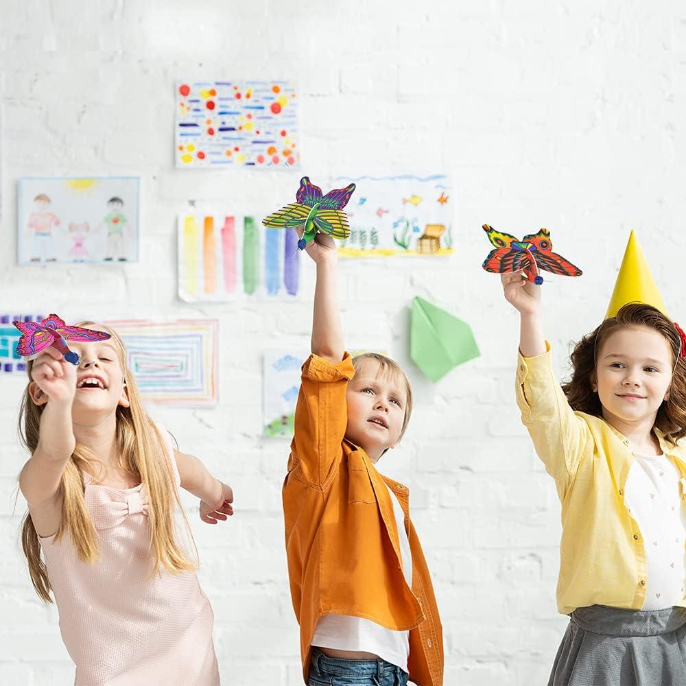 imageArtCreativity Foam Butterfly Gliders for Kids Set of 12 Kids Flying Toys in Assorted Designs Outdoor Toys for Boys and Girls Princess Party Favors Goody Bag Fillers Classroom Teacher Rewards