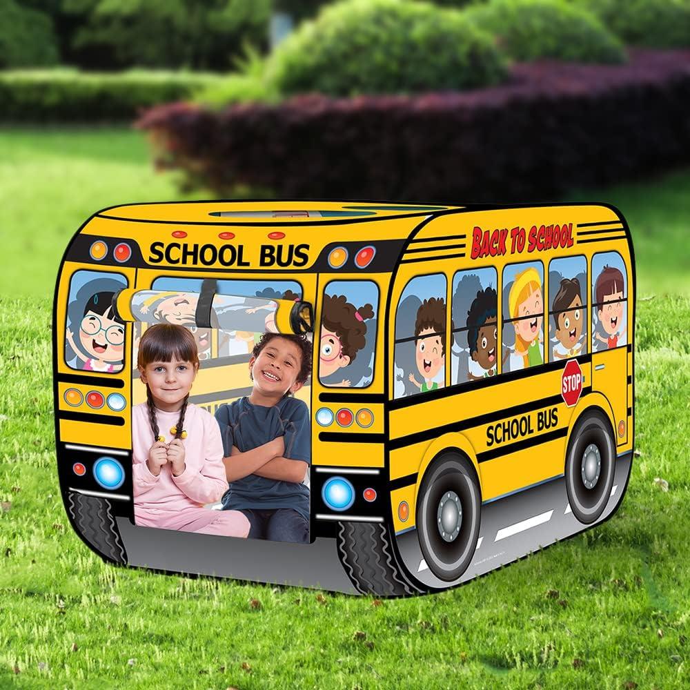 imageArtCreativity Police Car Tent with Carry Bag Pop Up Indoor Truck for Kids Police Officer Outdoor Playhouse FlatFolding Kids Play Tent for Interactive Fun Compact Storage Vehicle ToySchool Bus