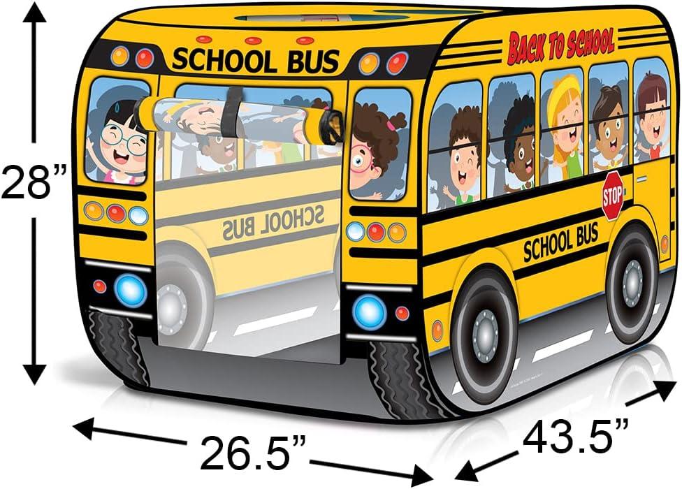 imageArtCreativity Police Car Tent with Carry Bag Pop Up Indoor Truck for Kids Police Officer Outdoor Playhouse FlatFolding Kids Play Tent for Interactive Fun Compact Storage Vehicle ToySchool Bus