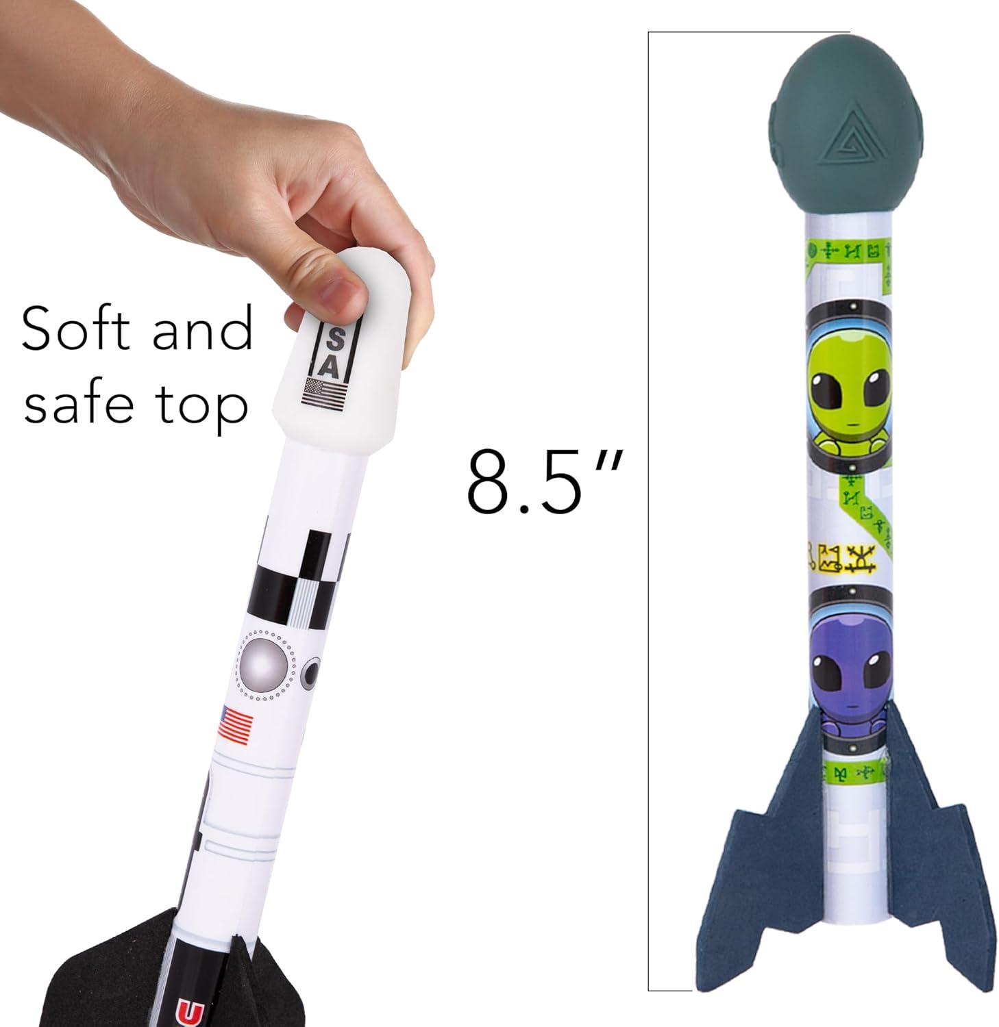 imageArtCreativity Space Rocket Launcher for Kids Includes 3 Foam Rocks Base ampamp Pad Jump Rocket Launchers for Toddlers ampamp Kids Ages 38 Outdoor Toys