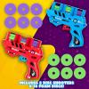ArtCreativity 2 Pack Foam Disc Shooter Disc Guns with 36 Flying Discs, Fun Toy Gun Foam Blasters for Kids, Outdoor Games, Summer Activities, and Party Favors for Ages 8-12