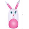 ArtCreativity Bunny Inflatable Ring Toss Game – Carnival Games for Kids with Inflatable Bunny and 6 Rings – Weighted Bottom to Keep The Rabbit Upright – Family Outdoor Games for Kids and Adults