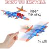 ArtCreativity Giant Bomber Foam Glider Planes for Kids, Set of 6, Gliding Airplane Toys for Kids, Colorful Flying Toys for Boys and Girls, Aviation Party Favors, and Outdoor Toys for Active Play