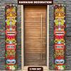 ArtCreativity Hawaiian Luau Party Decorations – Set of 2 Banners – 6 x 1 Feet – Tropical Party Decorations with Colorful Tiki Faces – Luau Tiki Themed Birthday Party Decor for Indoors and Outdoors