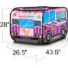 ArtCreativity Police Car Tent with Carry Bag, Pop Up Indoor Truck for Kids, Police Officer Outdoor Playhouse, Flat-Folding Kids Play Tent for Interactive Fun, Compact Storage Vehicle Toy(Ice Cream Truck)